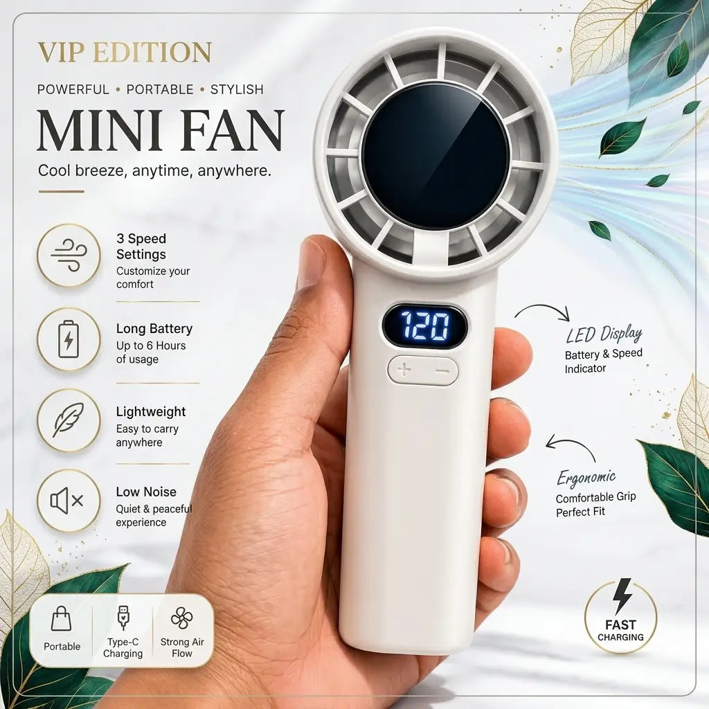 Portable Rechargeable Fan