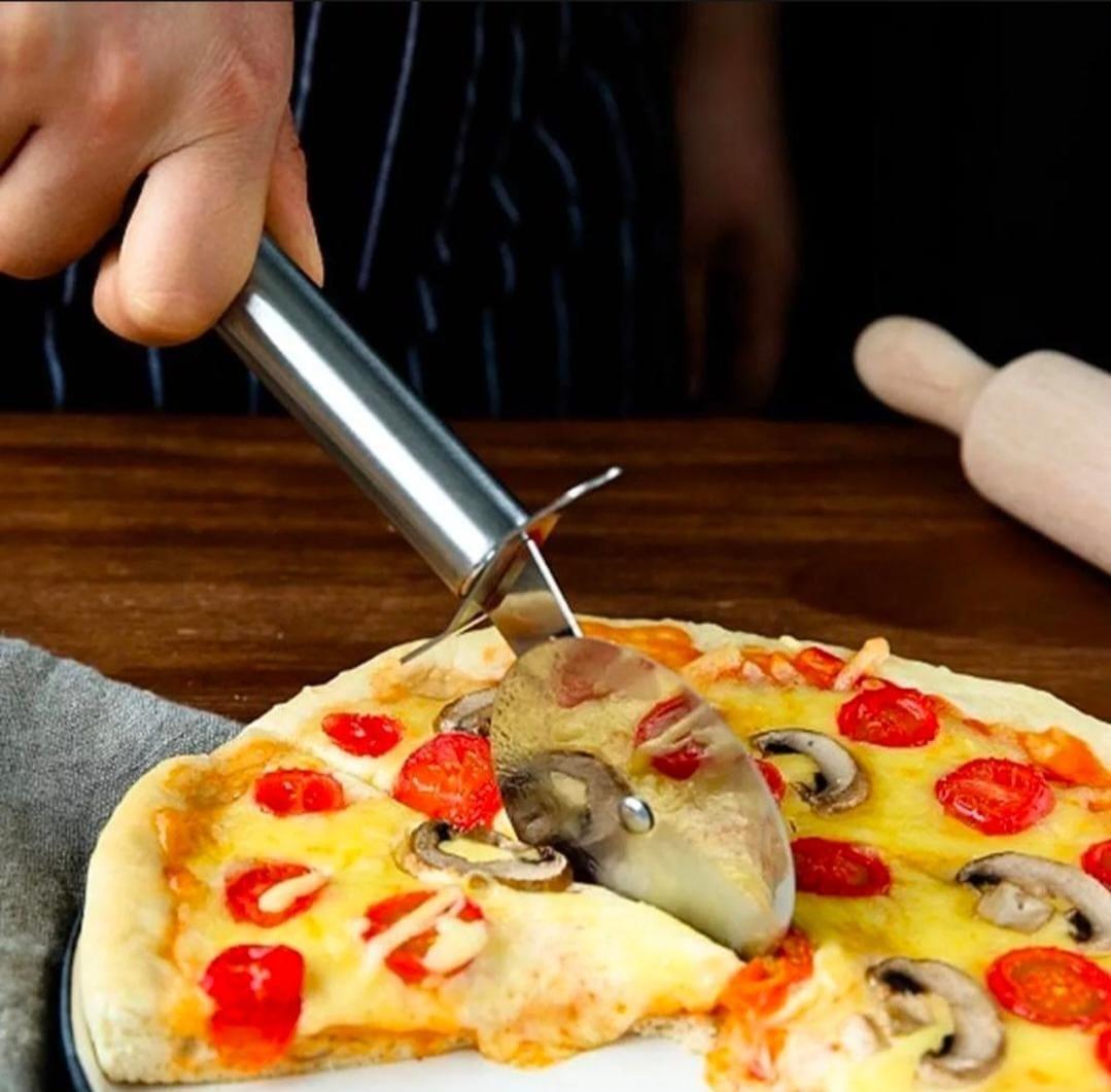 Stainless Steel Pizza Single Wheel Cut Tools Household Pizza Knife Cake Tools Wheel Use For Waffle Cookies