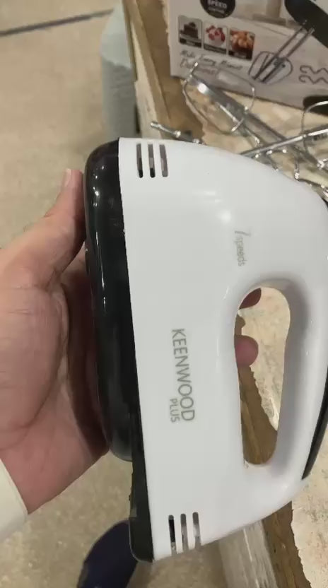 7-Speed Electric Hand Mixer / Egg Beater – Multi-Speed Handheld Mixer for Baking & Kitchen Use